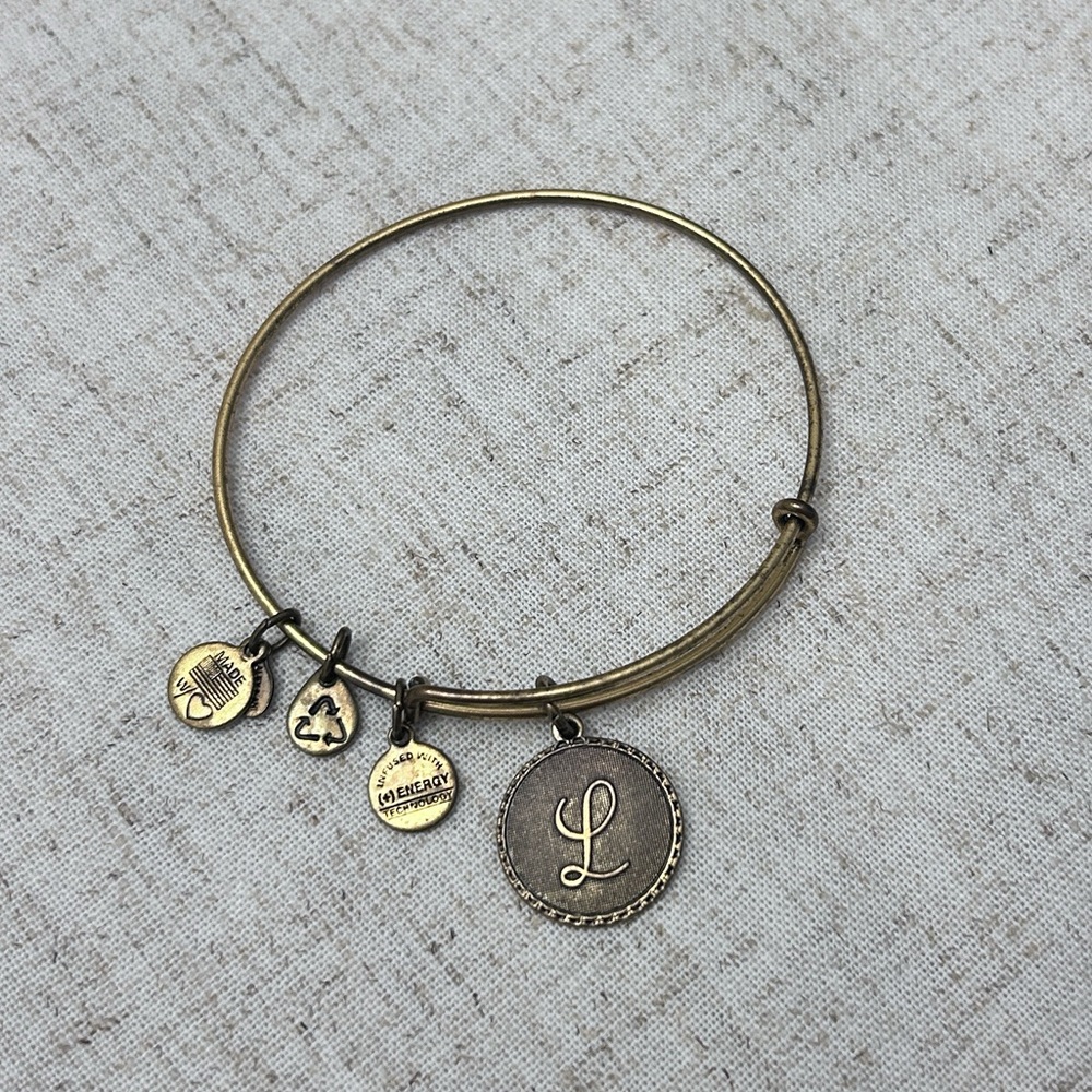 Alex and Ani “L” Charm Bracelet